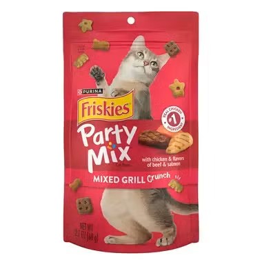 פריסקיז פרטי מיקס חטיף לחתול גריל קראנץ' - 60 גרם