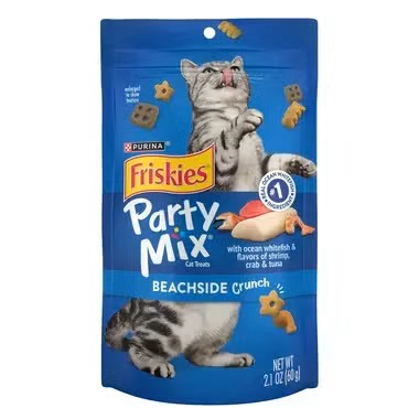 פריסקיז פרטי מיקס חטיף לחתול מעדני הים קראנץ' - 60 גרם