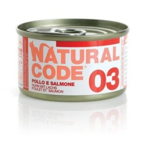 Natural Code לחתולים 85 גרם – 03: עוף וסלמון