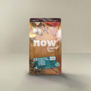 NOW Fresh לכלבים – סניור גזע גדול – הודו, סלמון וברווז – 11.3 ק״ג