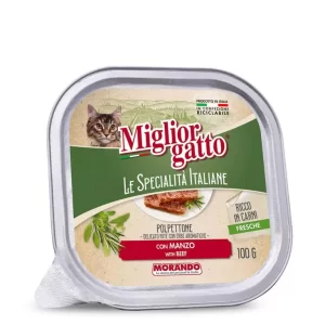 Le Specialità Italiana פטה לחתולים 100 גרם – בקר