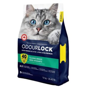 OdourLock חול לחתולים 12 ק״ג – בריזה מרגיעה