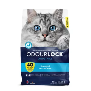 OdourLock חול לחתולים 12 ק״ג – ללא ריח