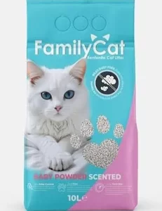 Family Cat חול לחתולים 10 ליטר – בייבי פאודר