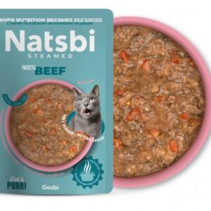 נטסבי Natsbi פאוץ' לחתול בקר – 80 גרם