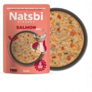 נטסבי Natsbi פאוץ' לחתול סלמון – 80 גרם