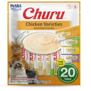 אינאבה CIAO Churu לחתול עוף – 20 יחידות (20×14 גרם)